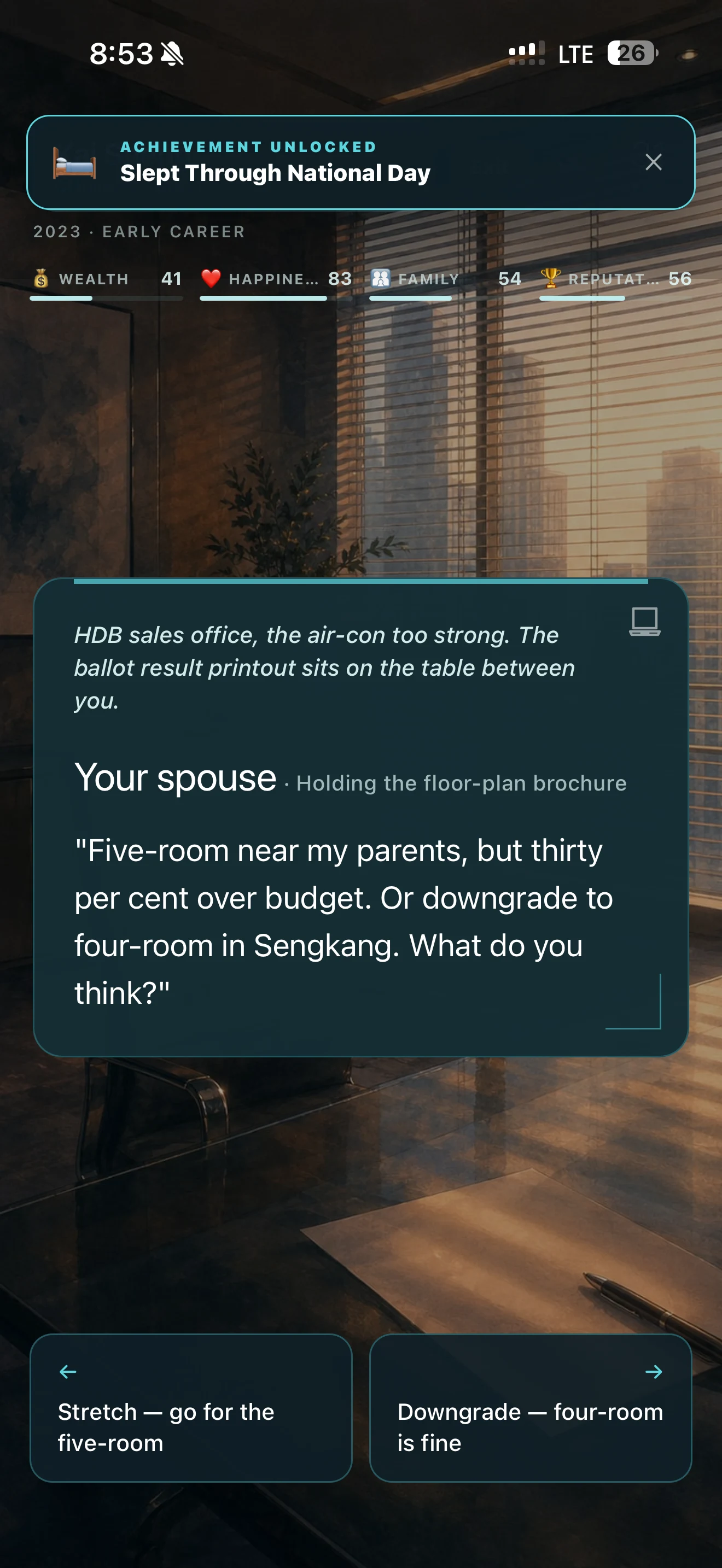 Singapore Life Simulator screenshot