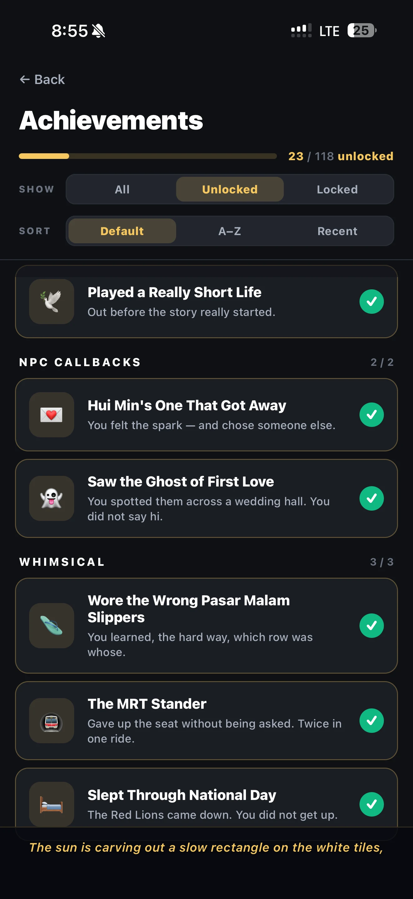 Singapore Life Simulator screenshot